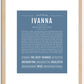 Ivanna | Name Art Print