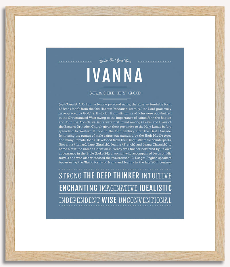 Ivanna | Name Art Print