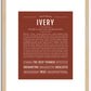 Ivery | Name Art Print