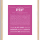 Ivery | Name Art Print