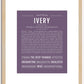 Ivery | Name Art Print