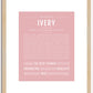 Ivery | Name Art Print