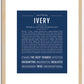 Ivery | Name Art Print