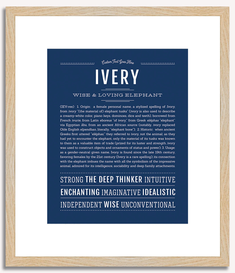 Ivery | Name Art Print