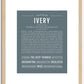 Ivery | Name Art Print