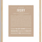 Ivery | Name Art Print