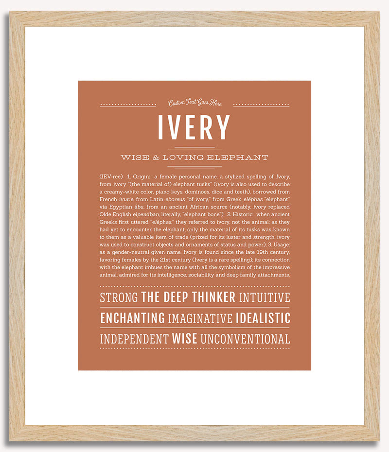 Ivery | Name Art Print