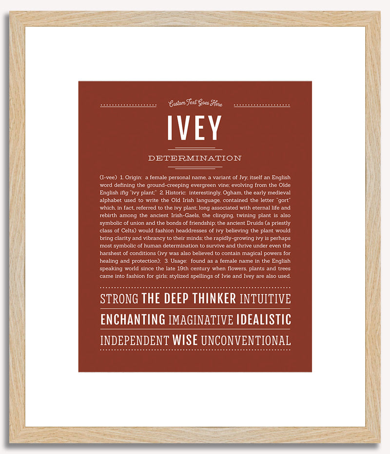 Ivey | Name Art Print