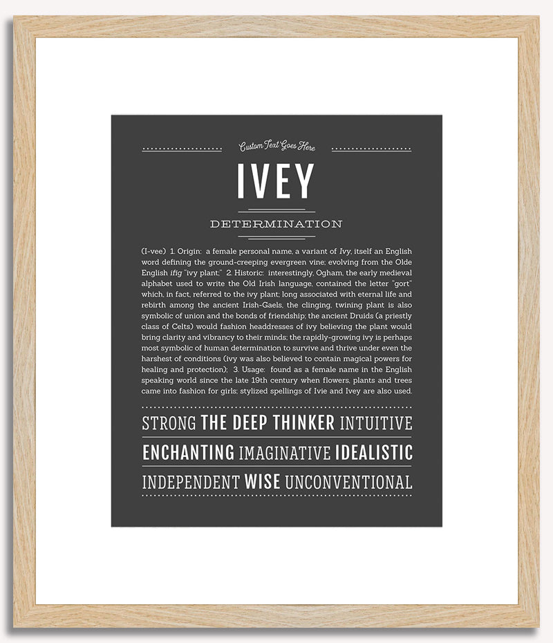 Ivey | Name Art Print