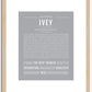 Ivey | Name Art Print