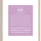 Ivey | Name Art Print