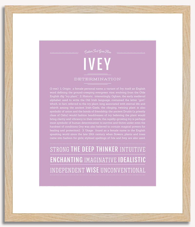 Ivey | Name Art Print