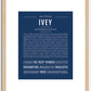 Ivey | Name Art Print