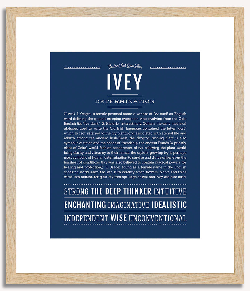 Ivey | Name Art Print