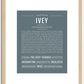 Ivey | Name Art Print