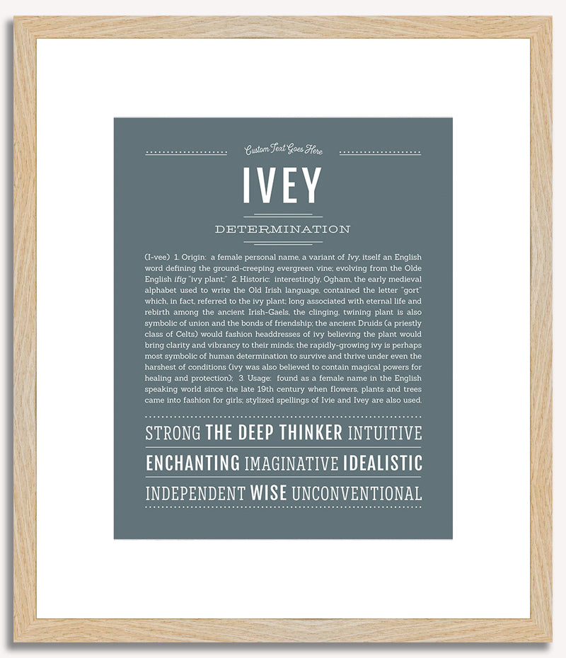 Ivey | Name Art Print