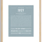 Ivey | Name Art Print