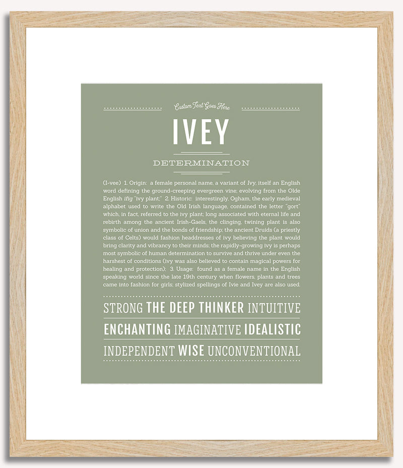 Ivey | Name Art Print