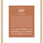 Ivey | Name Art Print