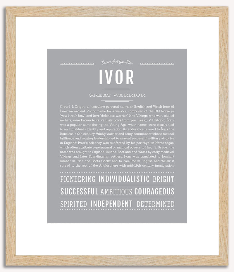 Ivor | Name Art Print