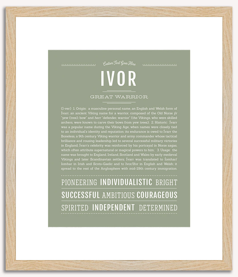 Ivor | Name Art Print