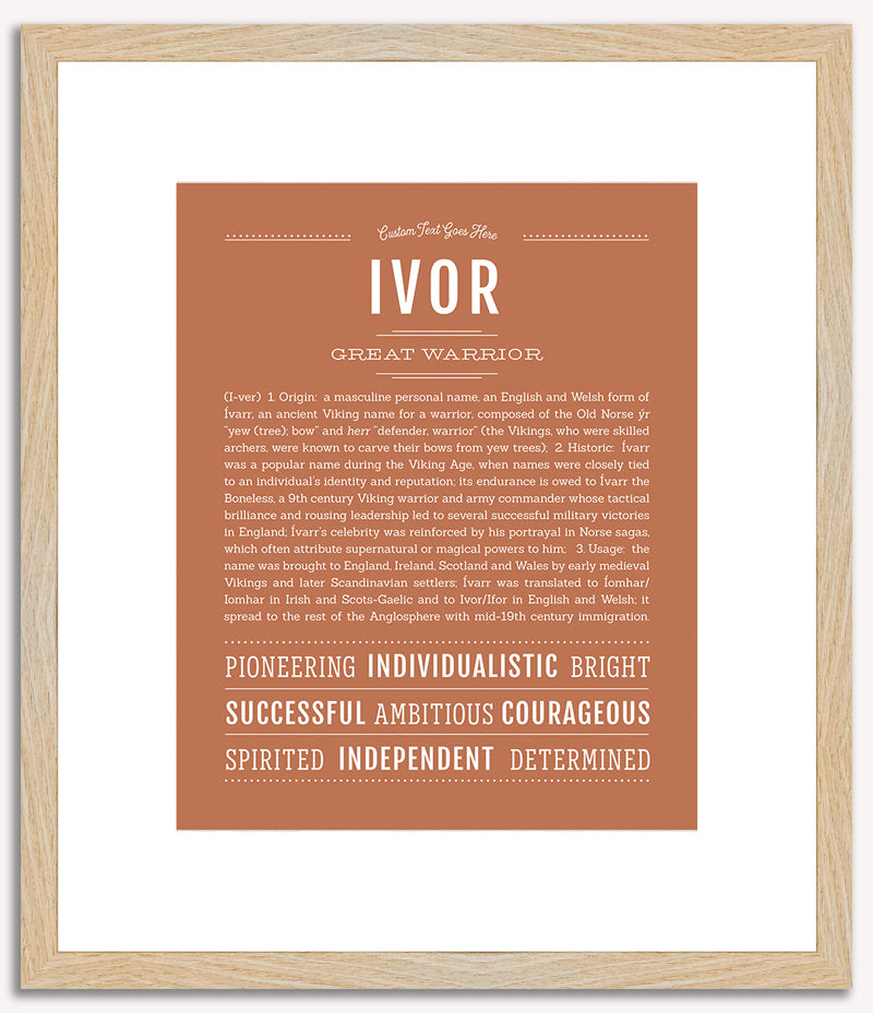 Ivor | Name Art Print