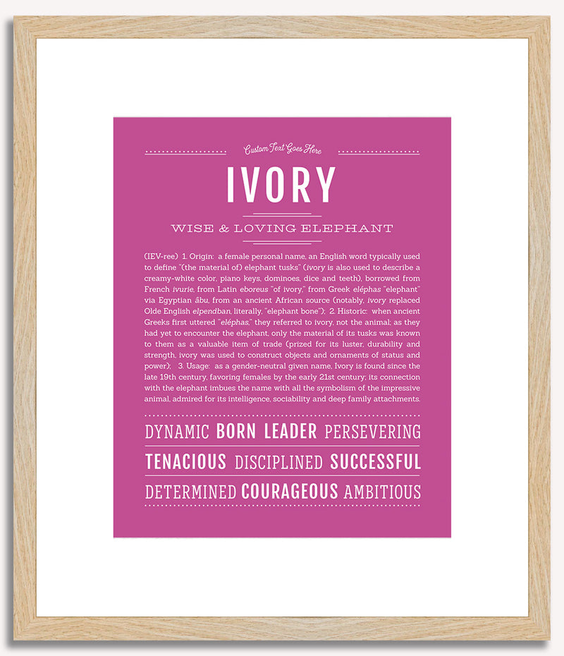 Ivory | Name Art Print