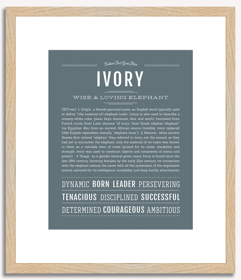 Ivory | Name Art Print