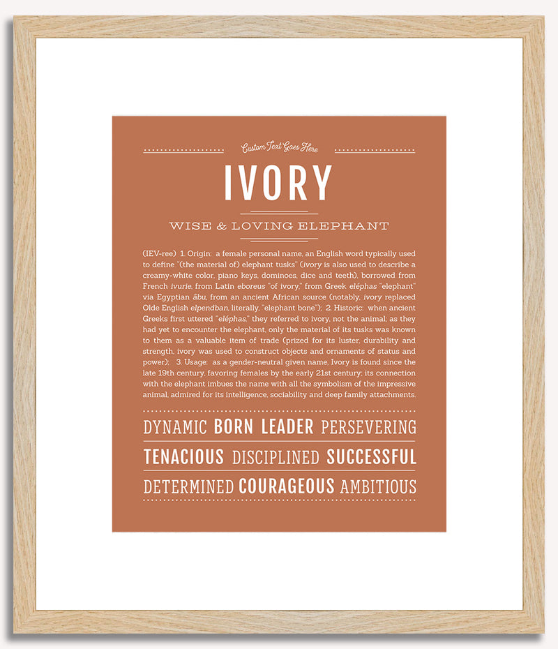 Ivory | Name Art Print