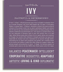 Ivy | Name Art Print – Name Stories