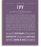 Ivy Personalized Name Meaning Art Prints – Name Stories