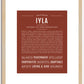 Iyla | Name Art Print