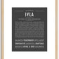 Iyla | Name Art Print