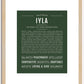 Iyla | Name Art Print