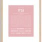 Iyla | Name Art Print