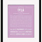 Frame Options | Lilac | Black Frame, Matted