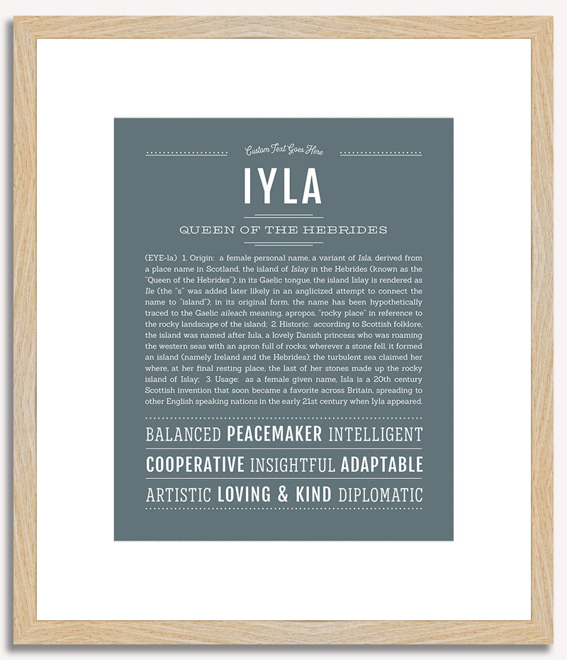 Iyla | Name Art Print