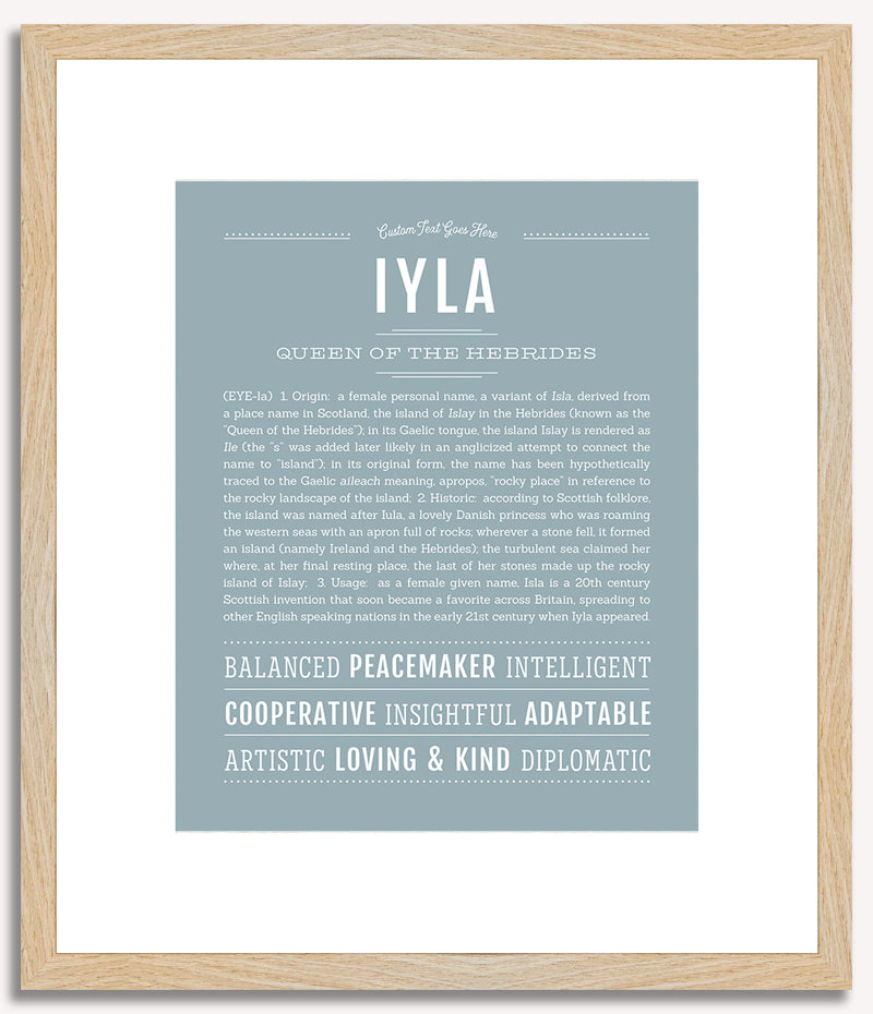 Iyla | Name Art Print