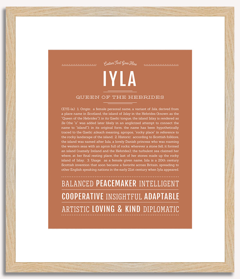 Iyla | Name Art Print