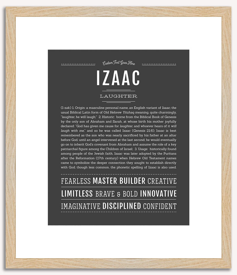 Izaac | Name Art Print