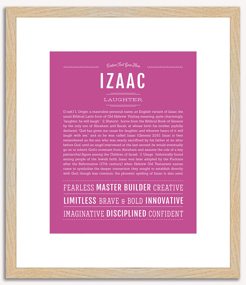 Izaac | Name Art Print