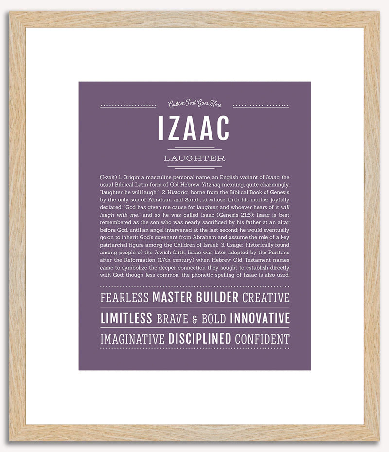 Izaac | Name Art Print