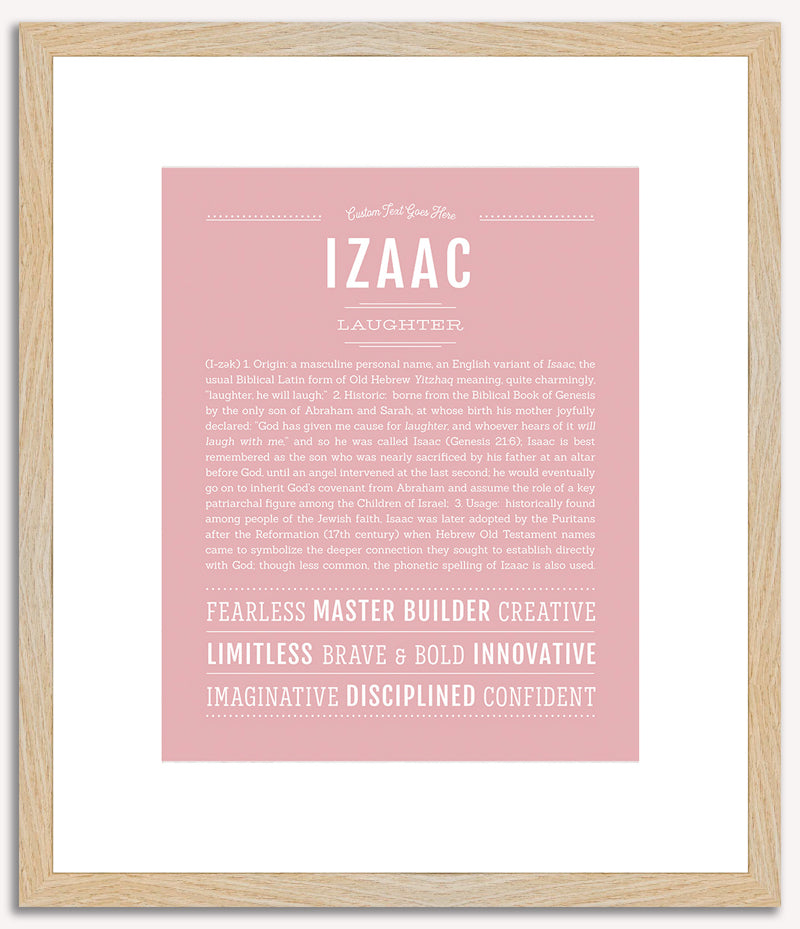 Izaac | Name Art Print