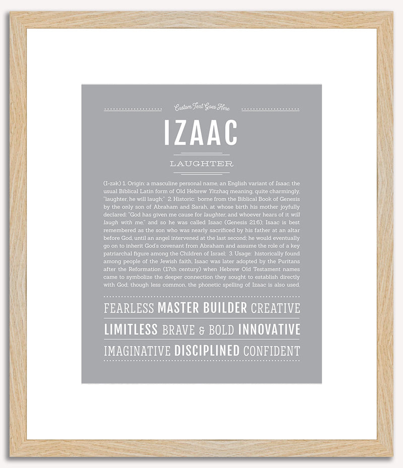 Izaac | Name Art Print