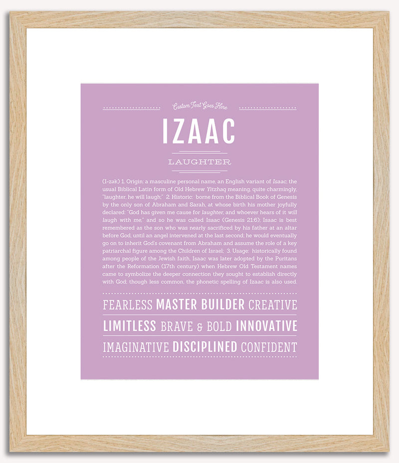 Izaac | Name Art Print