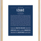 Izaac | Name Art Print