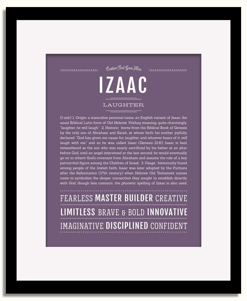 Izaac | Name Art Print – Name Stories