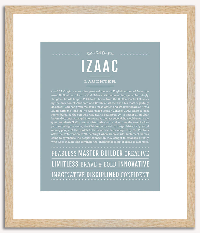 Izaac | Name Art Print