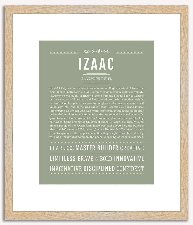 Izaac | Name Art Print