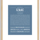 Izaac | Name Art Print